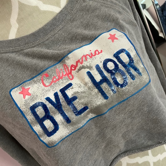 Oversized cozy crop gray sweatshirt - Picture 3 of 7